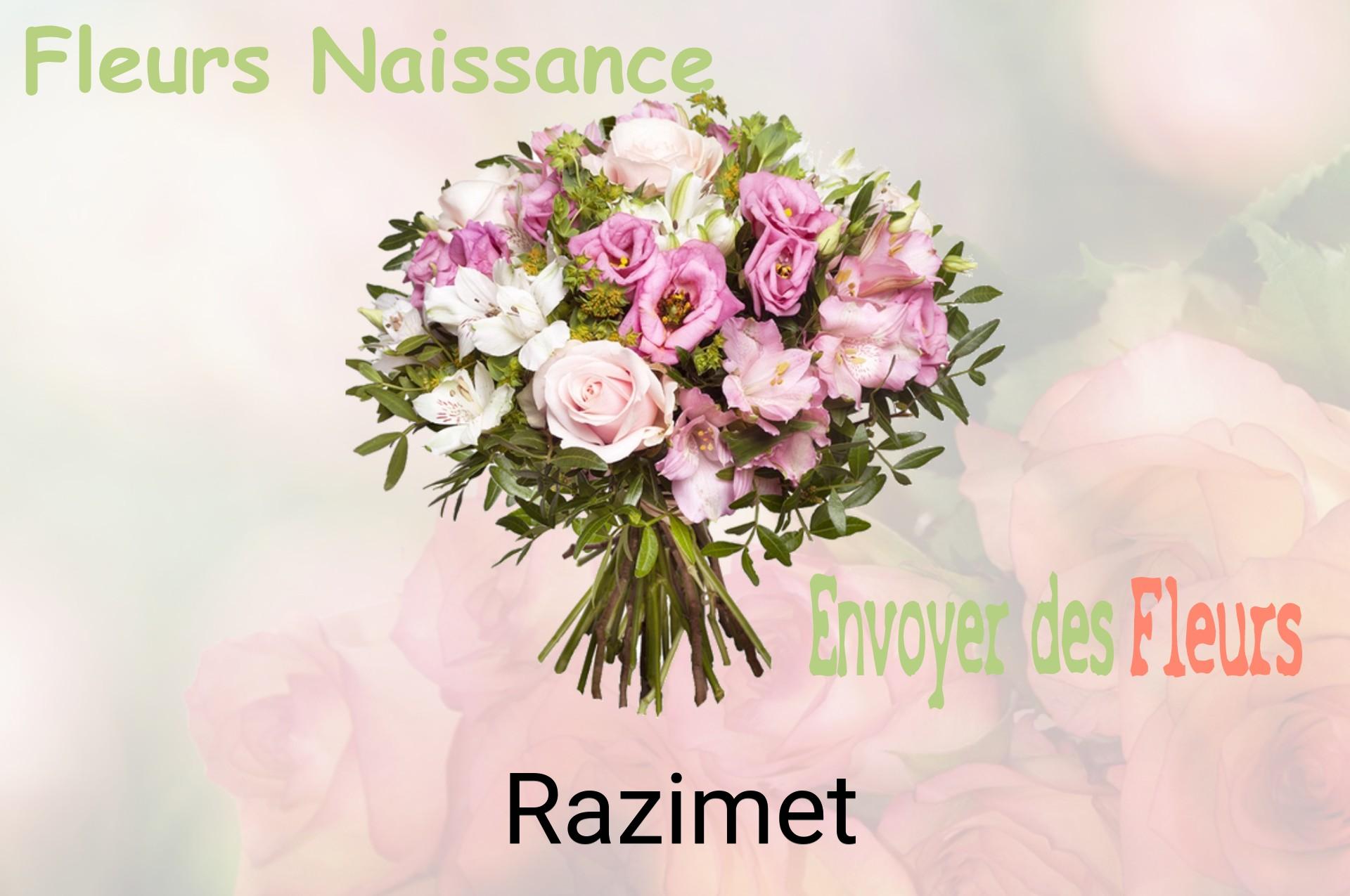 Bouquet de fleurs de naissance livré à Razimet